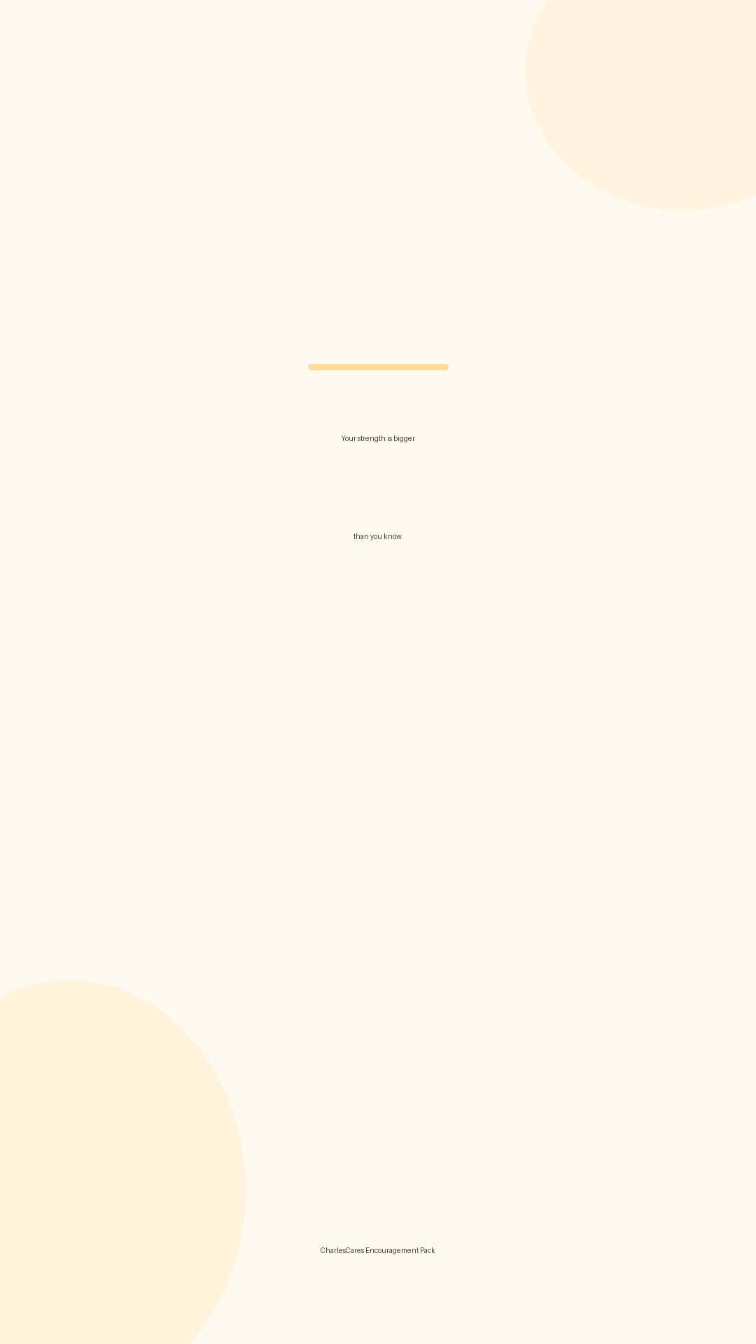 Your strength is bigger than you know card